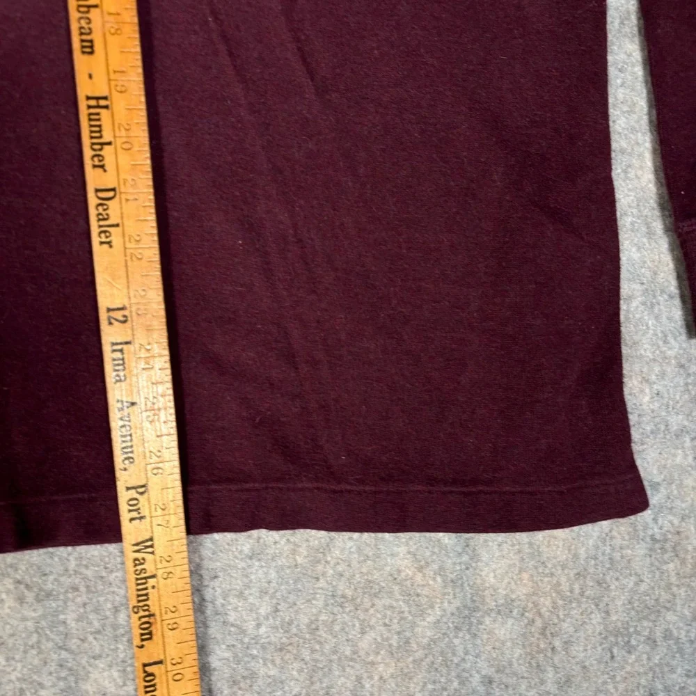 Polo Ralph Lauren Pullover Mens 2XB Burgundy Estate Rib Quarter Zip Sweater Logo